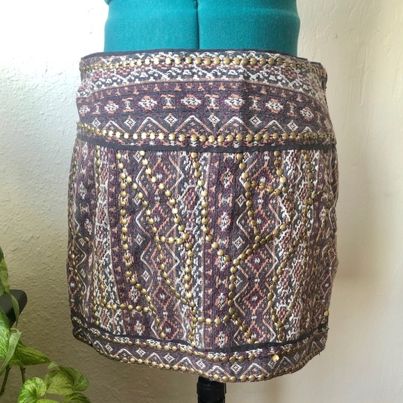 Boho Mini Skirt - Picture 1 of 4